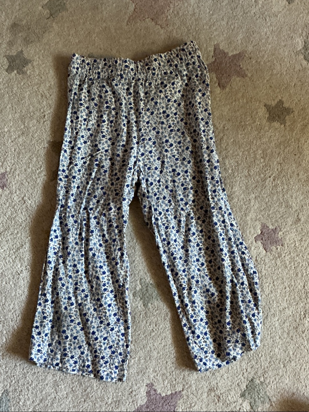 H&M Cream Camisole with Blue Floral Print set
